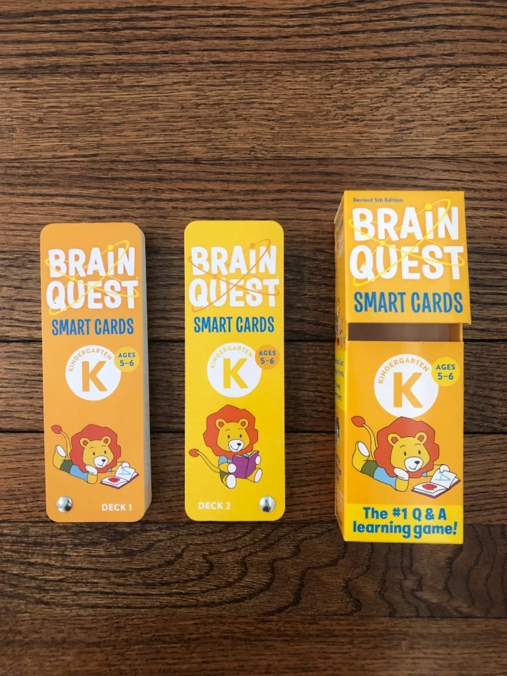Brain Quest Question & Answer Cards,Preschool(Ages 4-5) & Kindergarten(Ages 5-6)